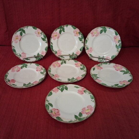 Set of 7 Franciscan Desert Rose Bread and Butter Dessert Plates 6" USA 47-49 - Picture 1 of 10